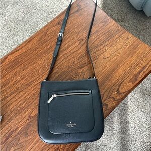 Kate Spade Black Pebbled Leather Crossbody Bag